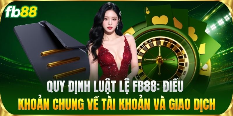 Quy Định Luật Lệ FB88: Điều khoản chung về tài khoản và giao dịch